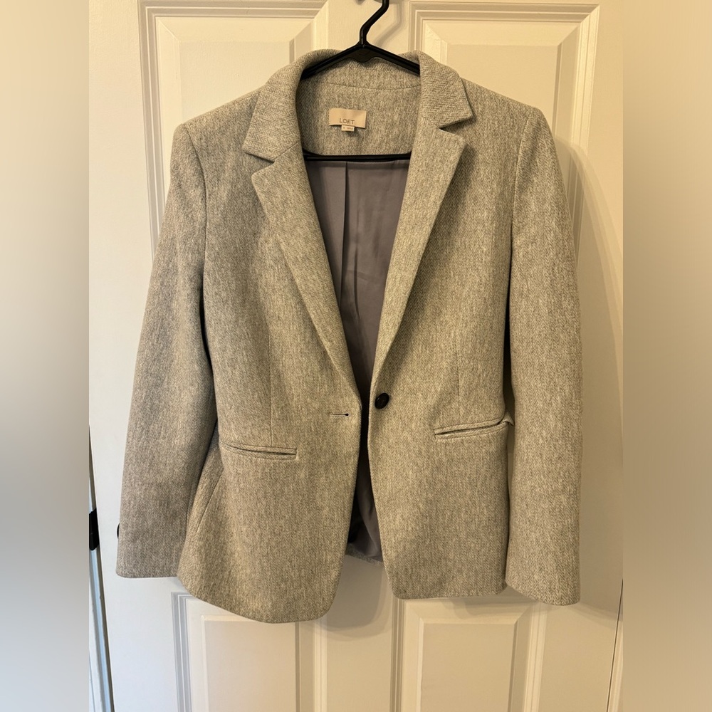 Loft grey wool blazer